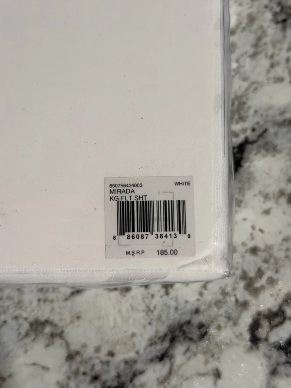 Ralph Lauren Home Olivia Collection Mirada 100% Cotton Flat Sheet - KING - White